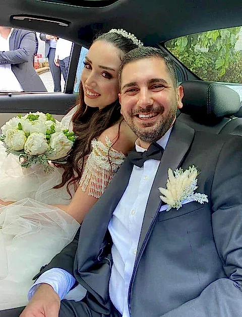 Bride Bouqet ( Peonies) ve Damat Yaka Çiçeği